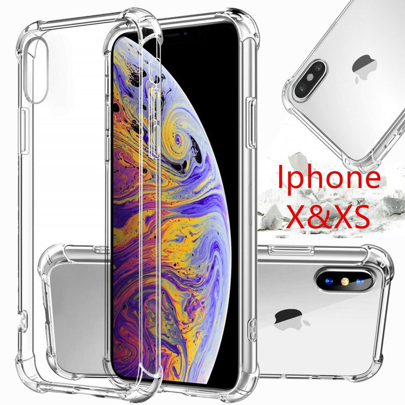 CLEAR Phone Case for Apple Iphone X XR XS Max 10 Shockproof Protective Cover