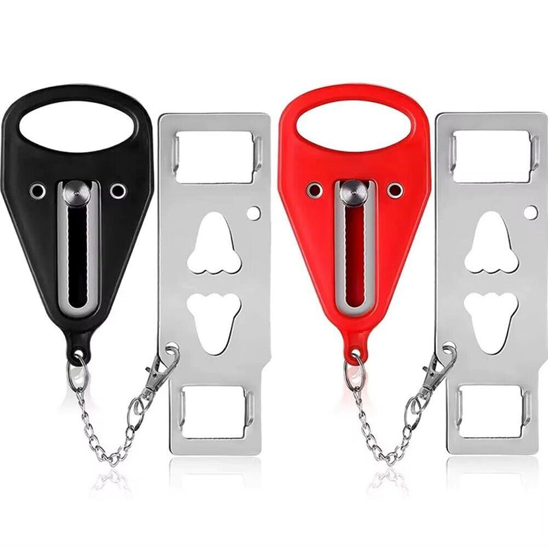 2 Portable Door Lock, Home Security Travel Lock, Safety & Privacy Lockdown Lock