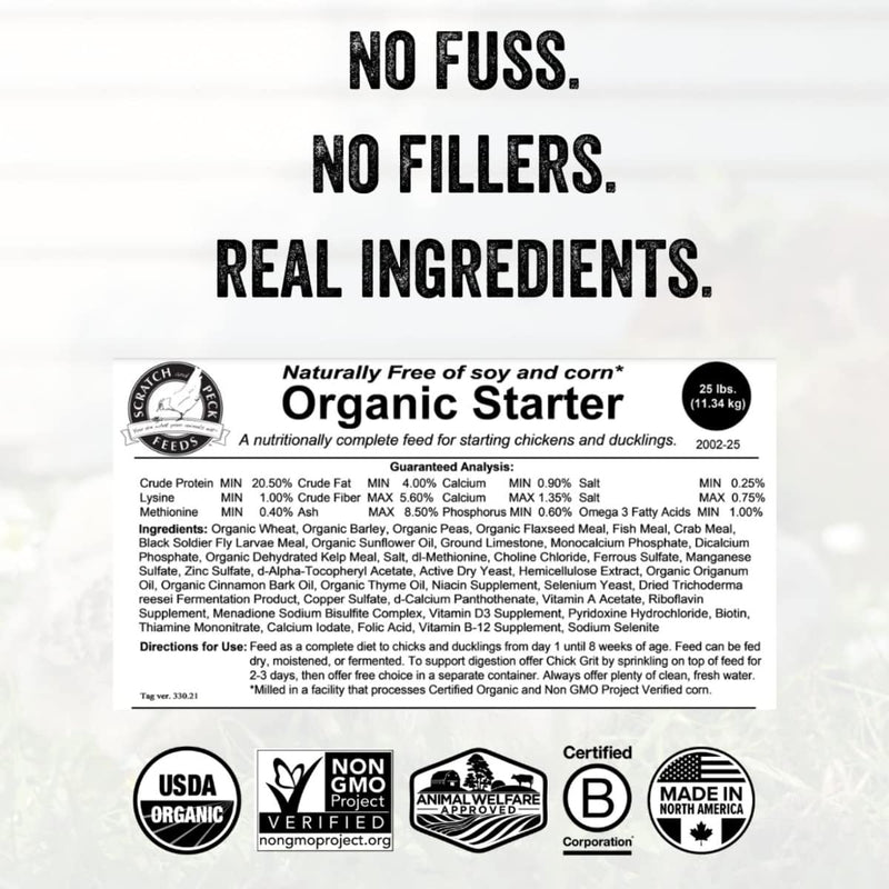 Organic Grower Layer Starter Mash Chicken Feed Non GMO