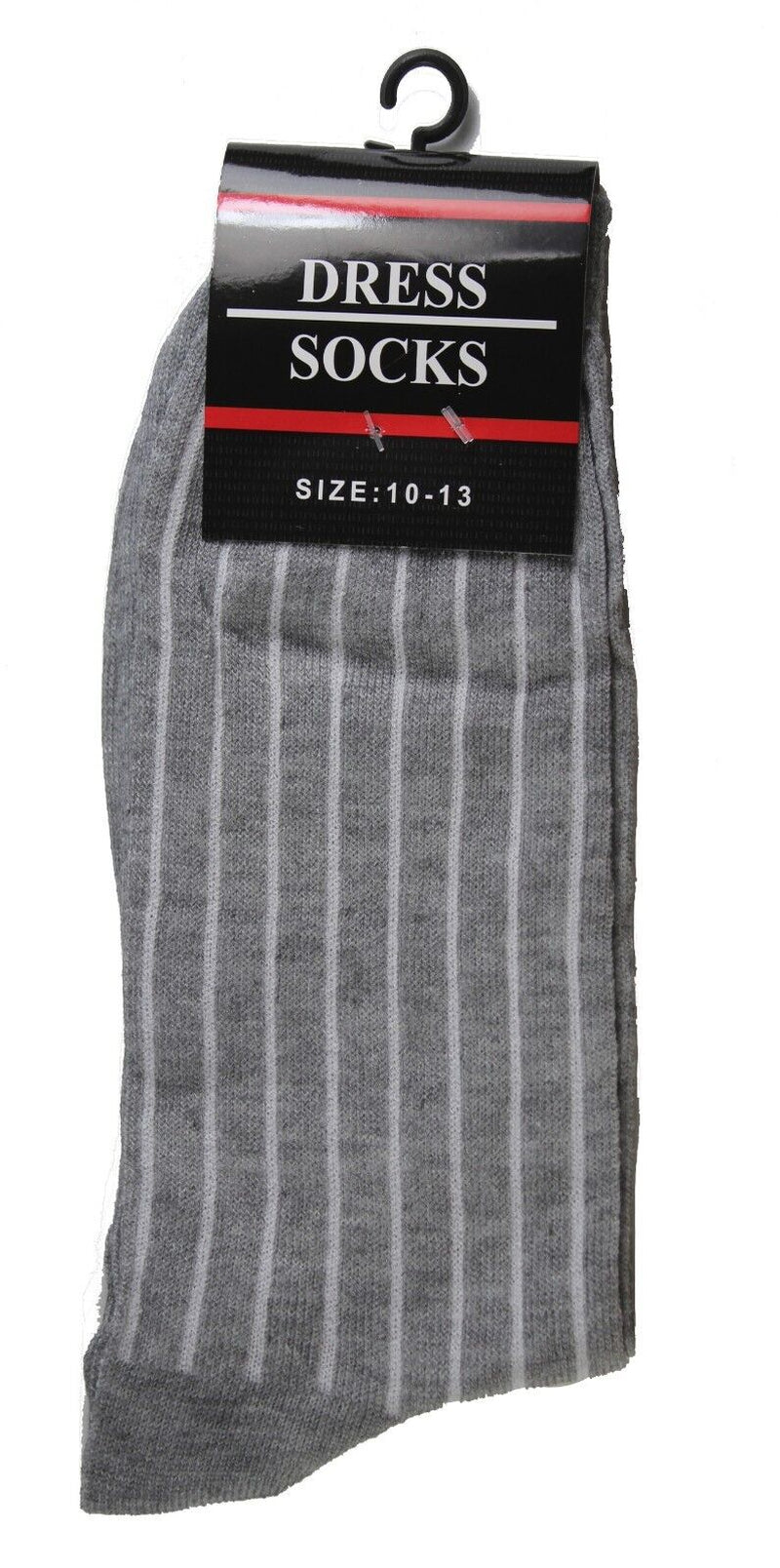 New 12 Pairs Mens Ribbed Dress Socks Fashion Casual Multi Color Black Size 10-13