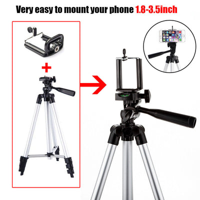 Camera Phone Holder Tripod Stan for Smartphone Iphone Samsung with Bag