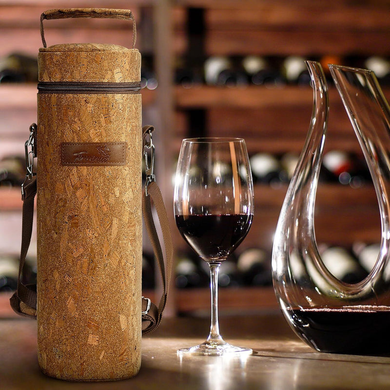 Wine Carrier Bag Insulated Single Bottle Cooler Protection Carrying Tote Travel