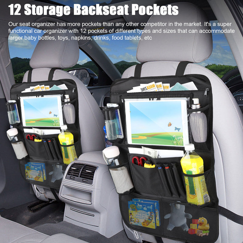 Multi-Pocket Car Seat Back Organizer Container Travel Storage Bag Holder Holder