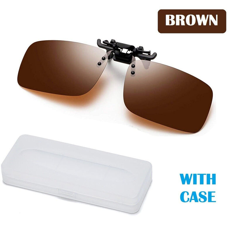 Clip on Sunglasses Polarized Flip up Eye Glasses Spectacles anti Glare Unisex US