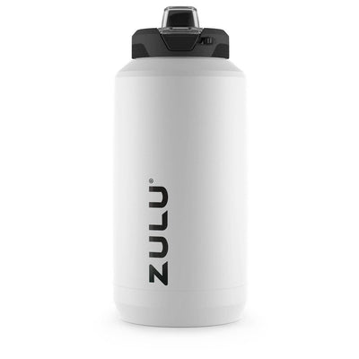 64oz Stainless Steel Insulated Water Bottle Jug with Straw, White