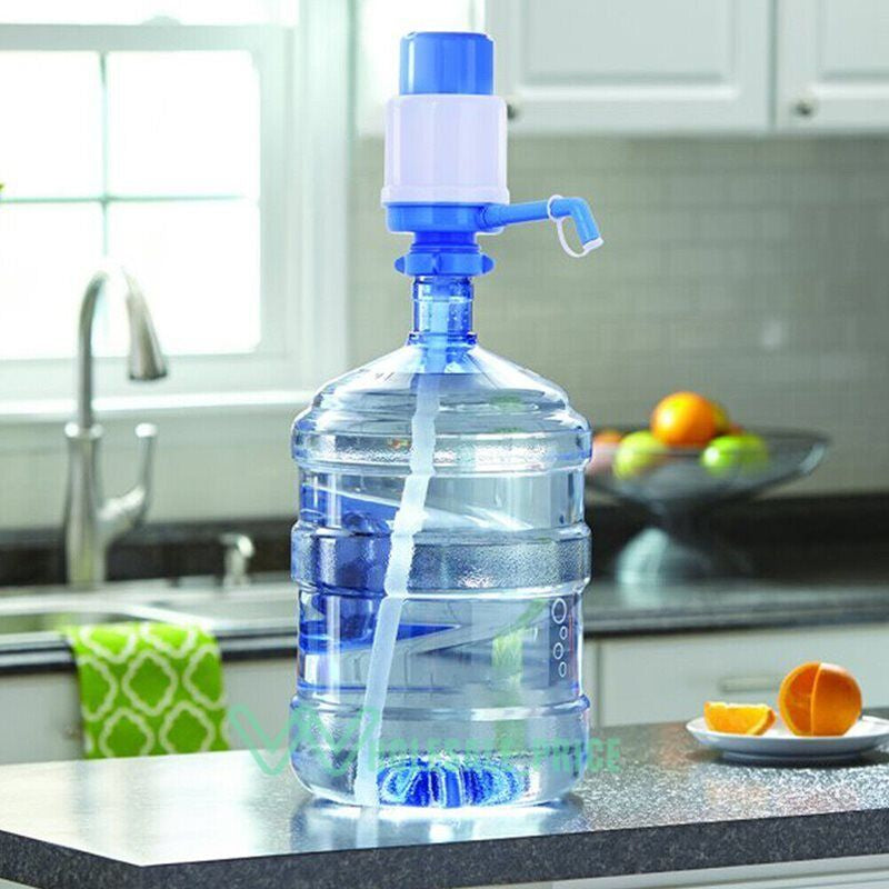 Hand Press 5 Gallon Pump Water Bottle Jug Manual Dispenser Drinking Tap Spigot