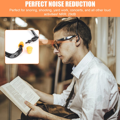10 Pairs Ear Plug Neck Band Shooting Firing Range Hearing Noise Sound Protection