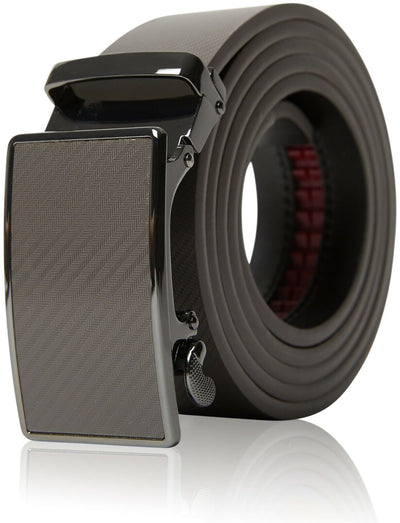 Genuine Leather Mens Ratchet Belt Belts for Men Adjustable Automatic Buckle