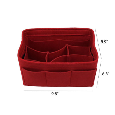 Felt Insert Bag Purse Organizer Bag in Bag with Multi Pockets,Fits for Speedy 30