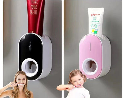 Wall Mounted Automatic Toothpaste Dispenser - Holder Squeezer for Bathroom Home