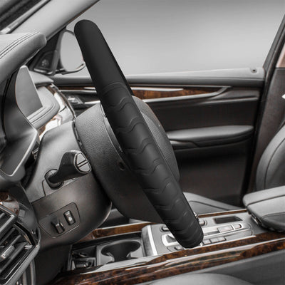 Universal Fit Microfiber Leather Steering Wheel Cover Fits 14.5" - 15.5"