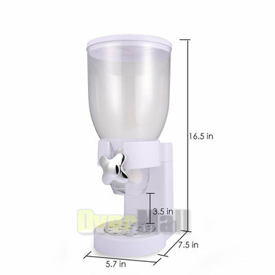 Double Two Cereal Storage Dispenser Kitchen Pantry Rice Grain Dry Food Container