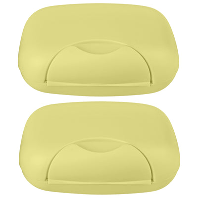 2PCS Soap Holder Box Dish Case Shower Bathroom Travel Storage Container Portable