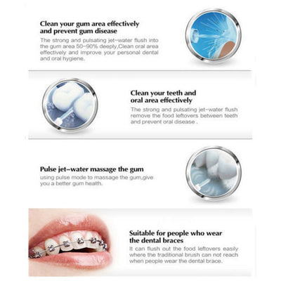 Oral Power Floss Dental Water Jet Seen on TV Air Power Cords Tooth Pick Braces