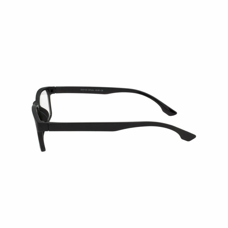 Reading Glasses +2.50 Strength Mens Womens Unisex Readers 4 PACK Square Frame New Style Quality 