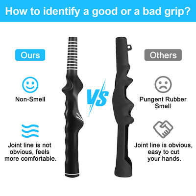 2Pcs Right-Hand Golf Swing Training Grip Standard Teaching Aid Warm up Trainer