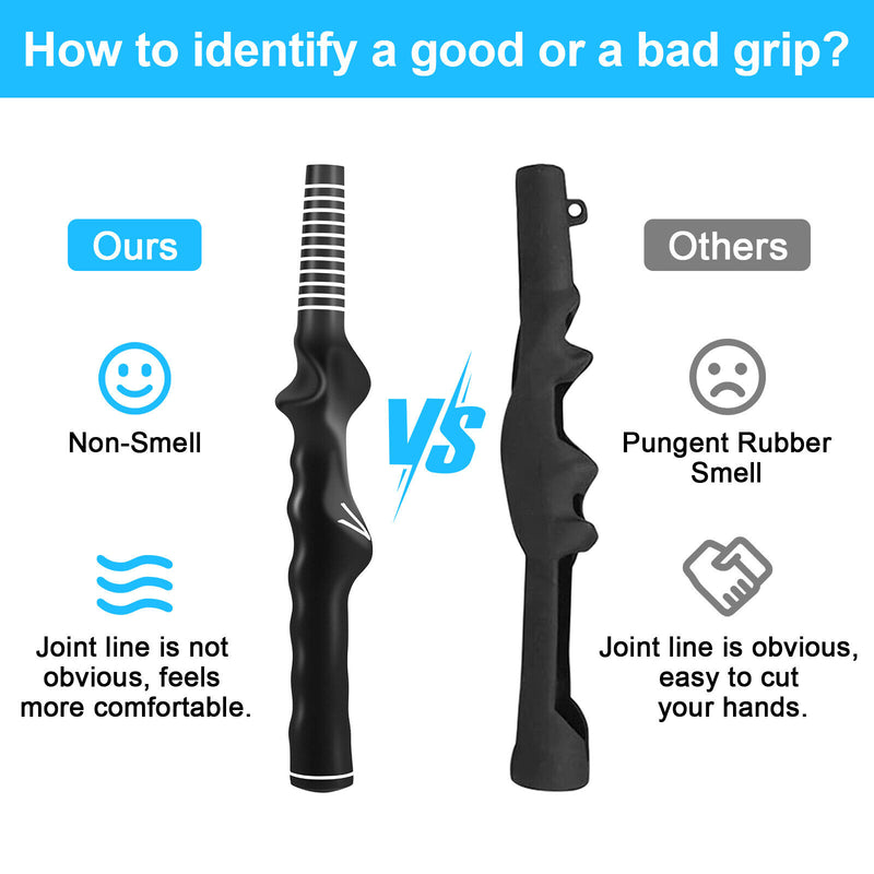 2Pcs Right-Hand Golf Swing Training Grip Standard Teaching Aid Warm up Trainer