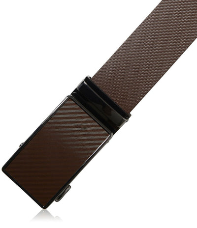 Genuine Leather Mens Ratchet Belt Belts for Men Adjustable Automatic Buckle