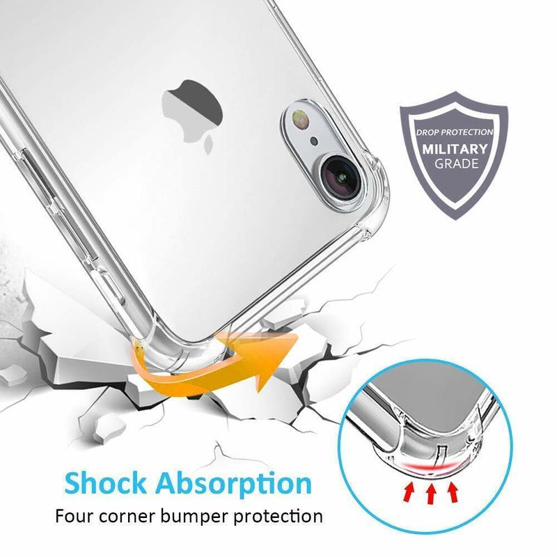 CLEAR Phone Case for Apple Iphone X XR XS Max 10 Shockproof Protective Cover