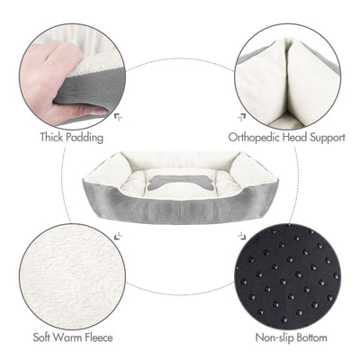 Orthopedic Pet Calming Bed for Small to Large Dogs & Cats