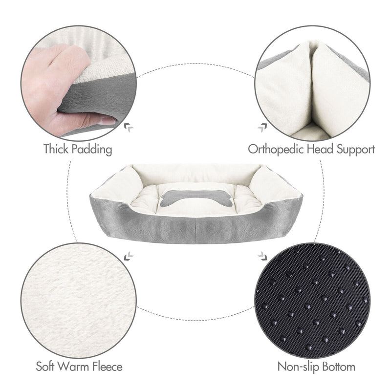 Orthopedic Pet Calming Bed for Small to Large Dogs & Cats