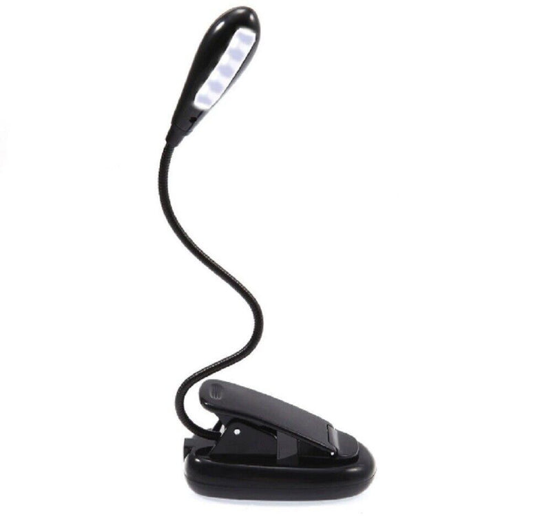 Flexible Clip-On LED Light Lamp - for Book Reading Tablet Laptop PC Ereader