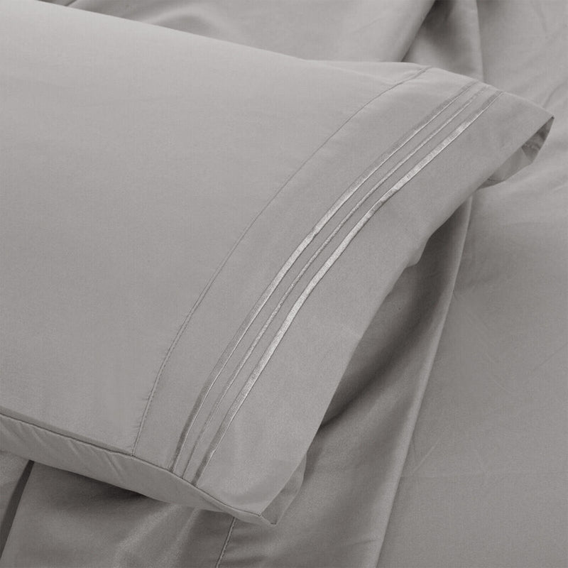 6 Piece Bed Sheet Set 1800 Series Microfiber Comfort Deep Pocket Hotel Bed Sheet