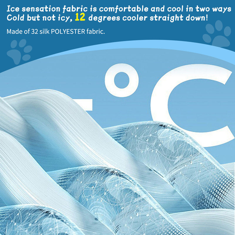 Cooling Gel Mat Self Cooling Cushion Pad Summer Hot Weather Sleeping Bed Dog Pet