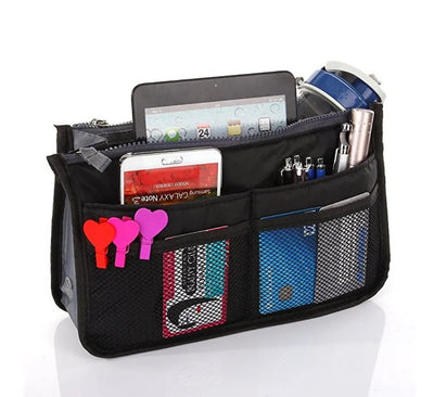 Women's Travel Handbag Organizer Insert-Multi-Pocket Purse Liner, Tote Organizer