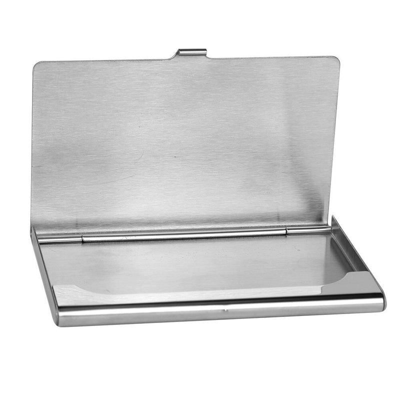 Stainless Steel Card Holder Case - Pocket Metal Wallet for Business, ID, Credit