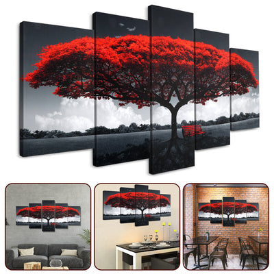 5Pcs Canvas Print Paintings Landscape Pictures Wall Art Modern Living Room Decor