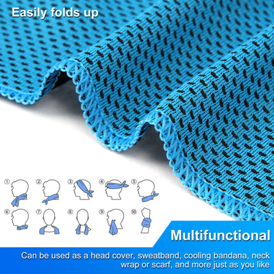 5Pcs Cooling Towel Ice Towel Neck Wrap for Sports Running Jogging Gym Cool Down
