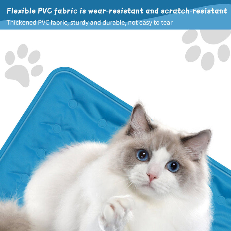 Cooling Gel Mat Self Cooling Cushion Pad Summer Hot Weather Sleeping Bed Dog Pet