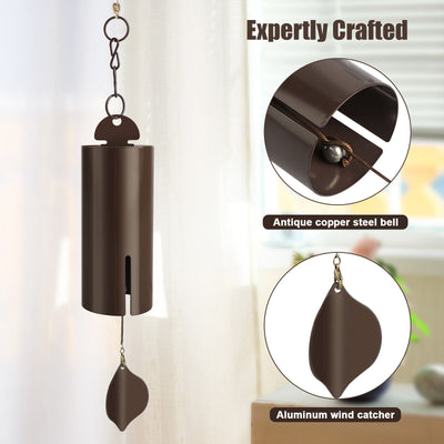 Large Deep Resonance Serenity Metal Bell Heroic Wind Chime Outdoor Indoor Decor
