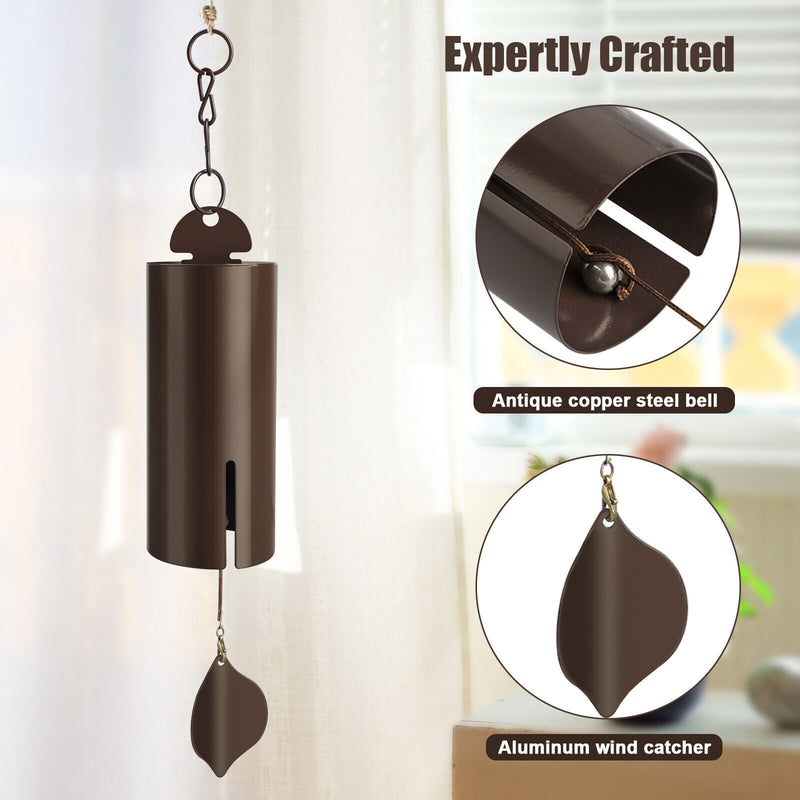 Large Deep Resonance Serenity Metal Bell Heroic Wind Chime Outdoor Indoor Decor