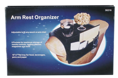 Armchair Remote Control Holder Sofa Arm Rest Organizer Caddy Table