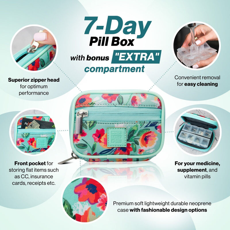 Medicine Bag Organizer 7-Day Vitamin Box Made Easy Kit Pill Case