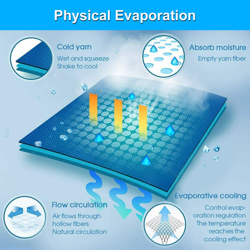 5Pcs Cooling Towel Ice Towel Neck Wrap for Sports Running Jogging Gym Cool Down