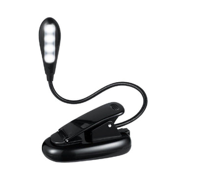 Flexible Clip-On LED Light Lamp - for Book Reading Tablet Laptop PC Ereader