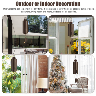 Large Deep Resonance Serenity Metal Bell Heroic Wind Chime Outdoor Indoor Decor