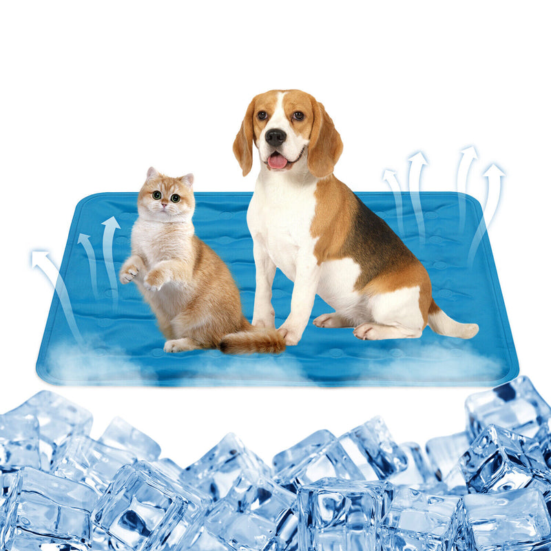 Cooling Gel Mat Self Cooling Cushion Pad Summer Hot Weather Sleeping Bed Dog Pet