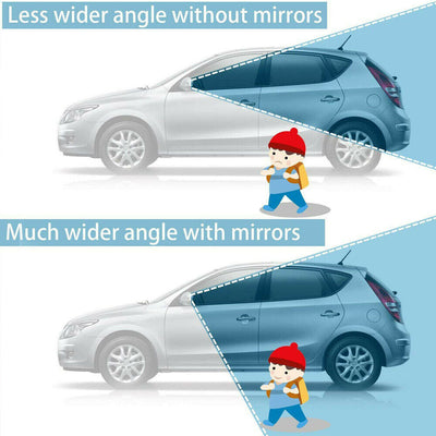 360° Wide Angle Blind Spot Mirror Auto Convex Rear Side View For Car Truck 2Pcs