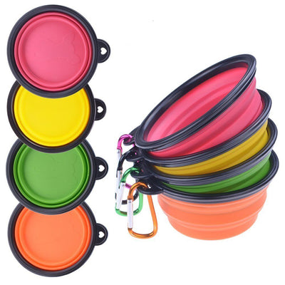 Collapsible Pet Bowl 4PCS Travel Friendly Foldable Dog Bowl Water Dish