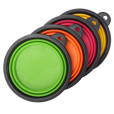 Collapsible Pet Bowl 4PCS Travel Friendly Foldable Dog Bowl Water Dish