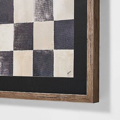 16" X 20" Checkerboard Framed Wall Art - Threshold Designed with Studio Mcgee