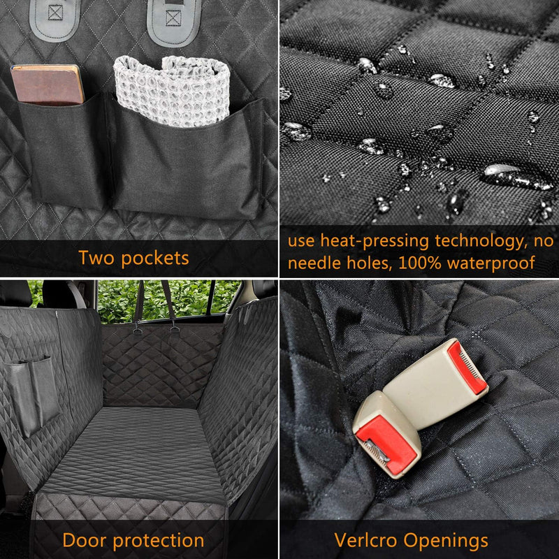 Pet Seat Cover Waterproof Heavy Duty Car Back Seat Protector Mat Convertible Dog Hammock