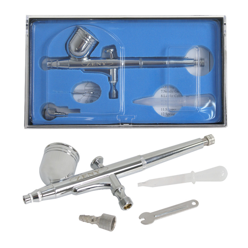Dual-Action Airbrush Kit with Compressor Airbrush Paint Set for Spray Painting