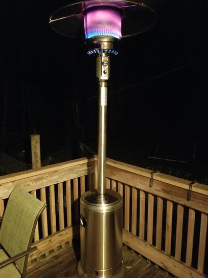 Outdoor Patio Heater, Propane Gas Heater Stainless Steel 48,000 BTU