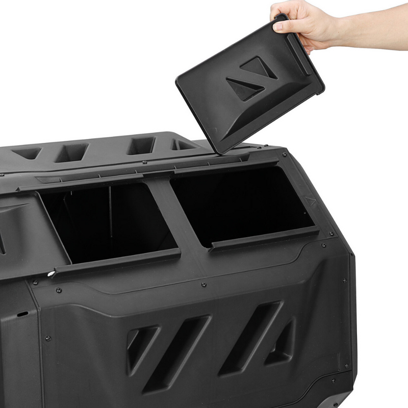 43 Gallon Rotating Composter - Compost Tumbler Outdoor Garden Best Compost Bin for Organic Waste Fertilizer