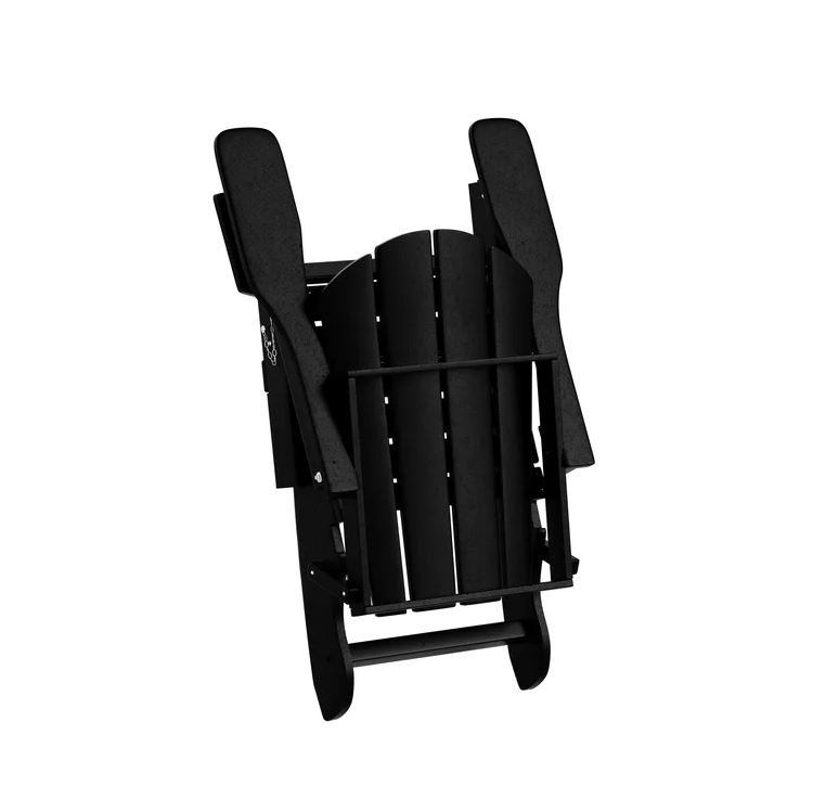 2 Pcs Folding Adirondack Chair Outdoor Patio Garden Deck Lounge Chairs